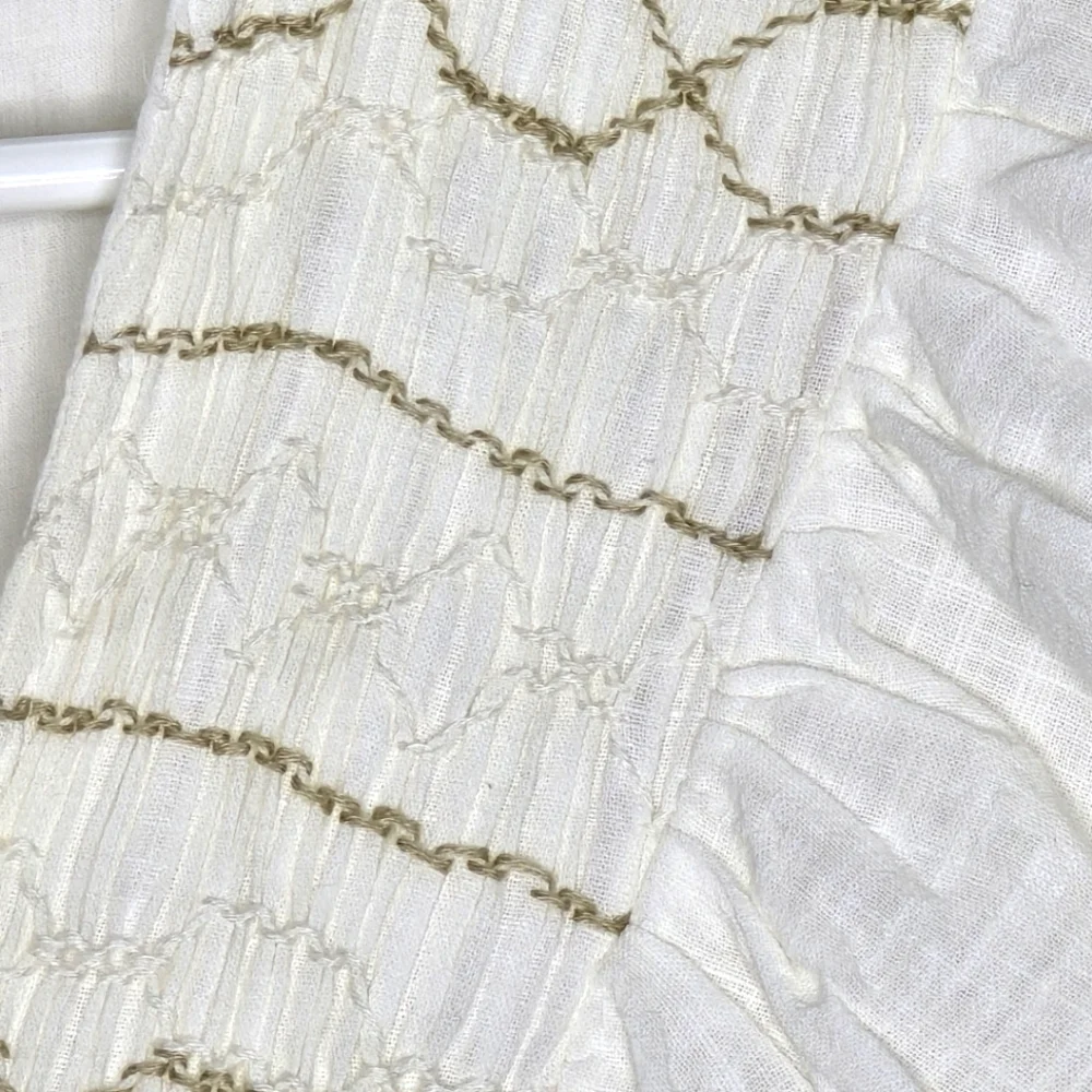 Free People Samantha Shirtdress in Ivory Combo Size XS - Picture 15 of 15